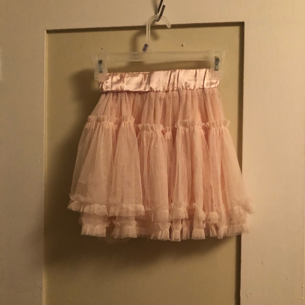 Pink Lacey Layered Tutu Skirt